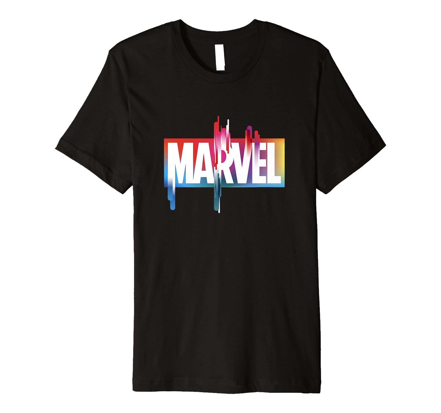 Marvel Comics Rainbow Paint Smear Block T-Shirt - Unique Graphic Men Women - T-Shirt, Sweatshirt, Hoodie