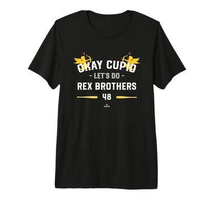 Cupid Lets Do Rex Brothers Valentines T-Shirt - Graphic Print for Adults - T-Shirt, Sweatshirt, Hoodie