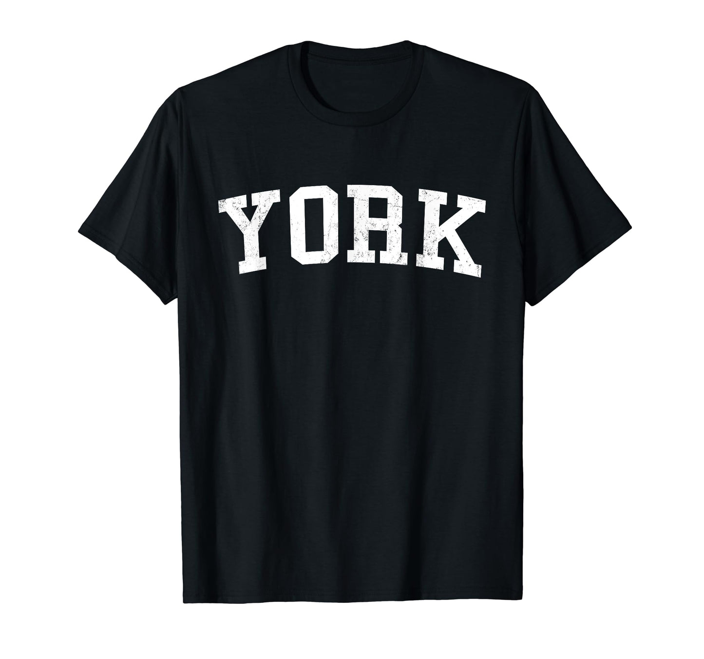 York Pa Distressed White Varsity T-Shirt - Streetwear Style Unisex - T-Shirt, Sweatshirt, Hoodie