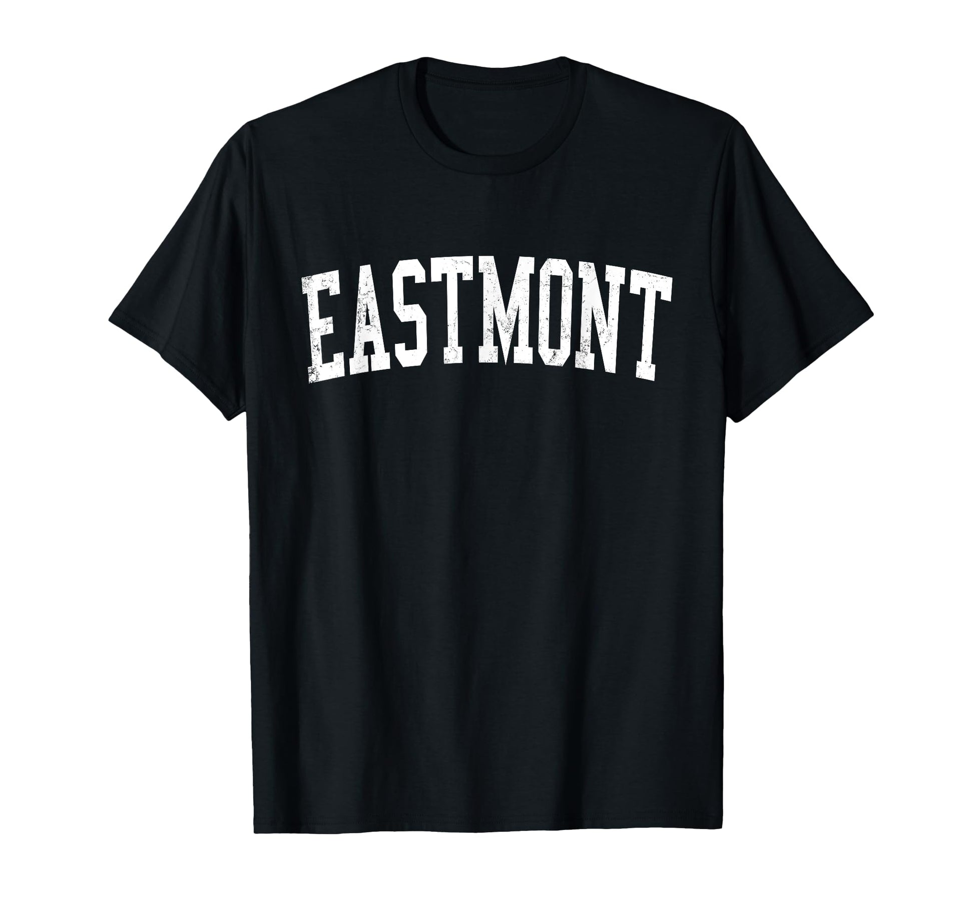 Eastmont Wa Distressed White Varsity T-Shirt - Streetwear Style for Adults - T-Shirt, Sweatshirt, Hoodie
