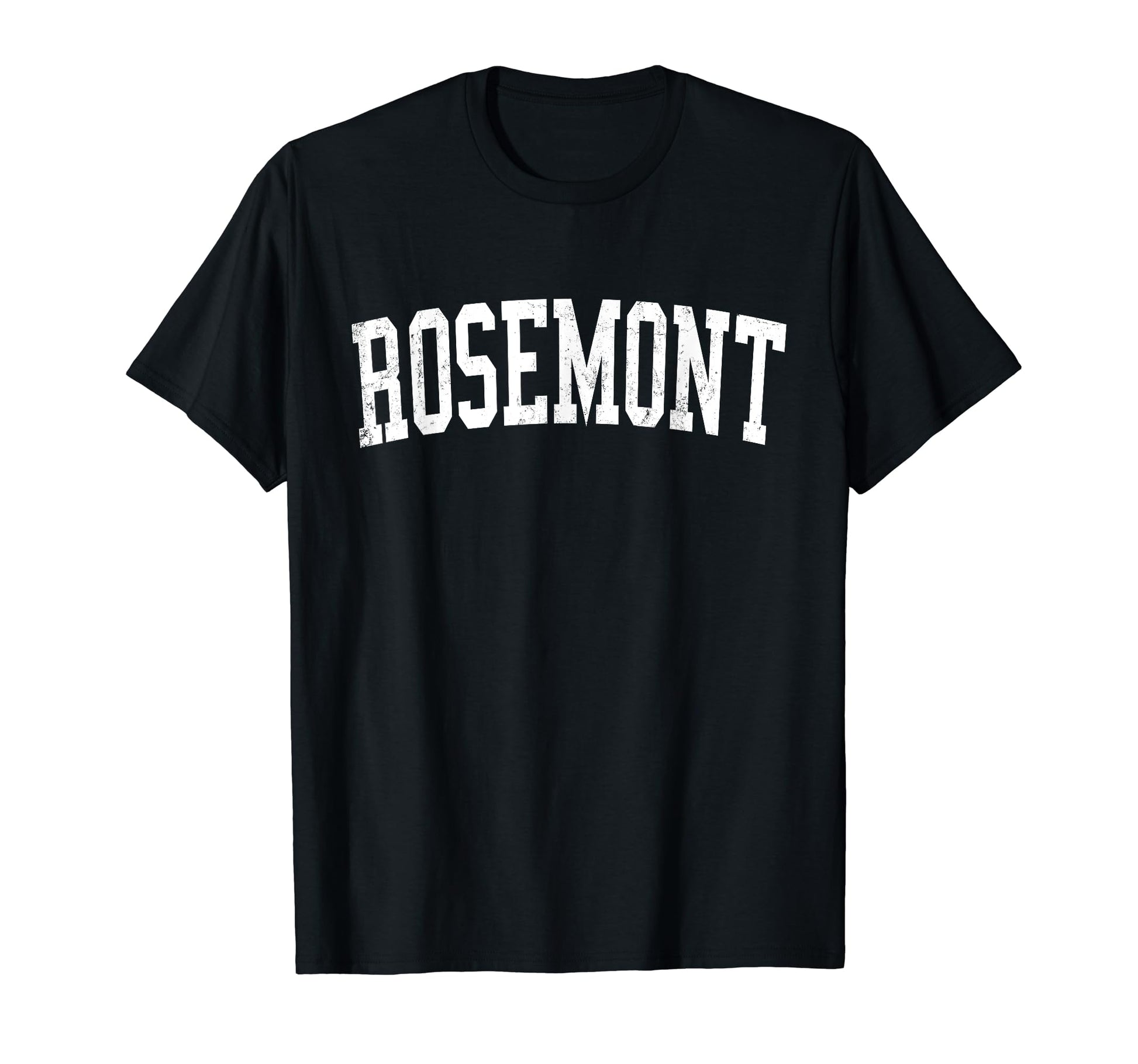 Rosemont Ca Distressed White Varsity T-Shirt - Graphic Print Men Women - T-Shirt, Sweatshirt, Hoodie