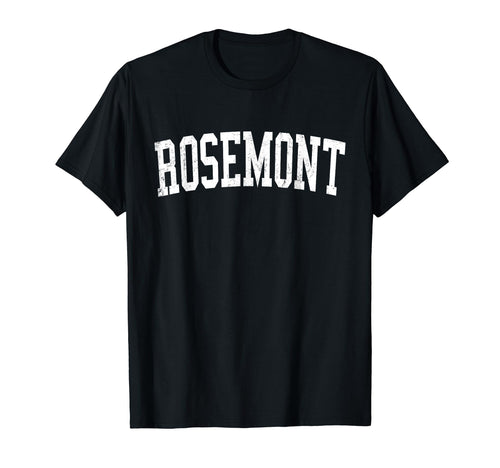 Rosemont Ca Distressed White Varsity T-Shirt - Graphic Print Men Women - T-Shirt, Sweatshirt, Hoodie