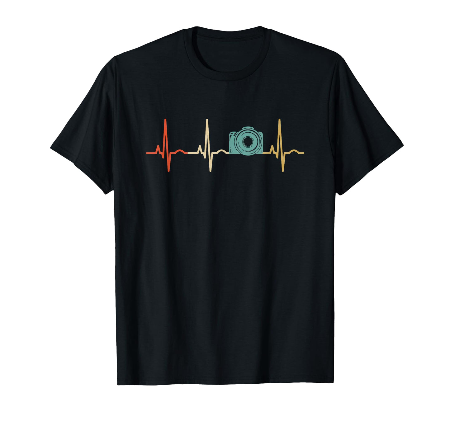 Heartbeat Photography Camera T-Shirt - Trendy Graphic Men Women - T-Shirt, Sweatshirt, Hoodie