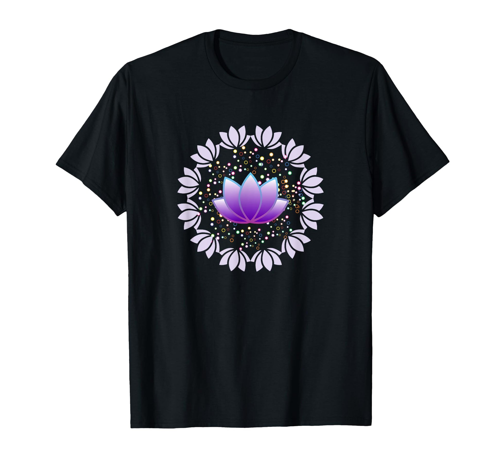Lotus Flower Floral Mandala Yoga T-Shirt - Aesthetic Graphic for Adults - T-Shirt, Sweatshirt, Hoodie