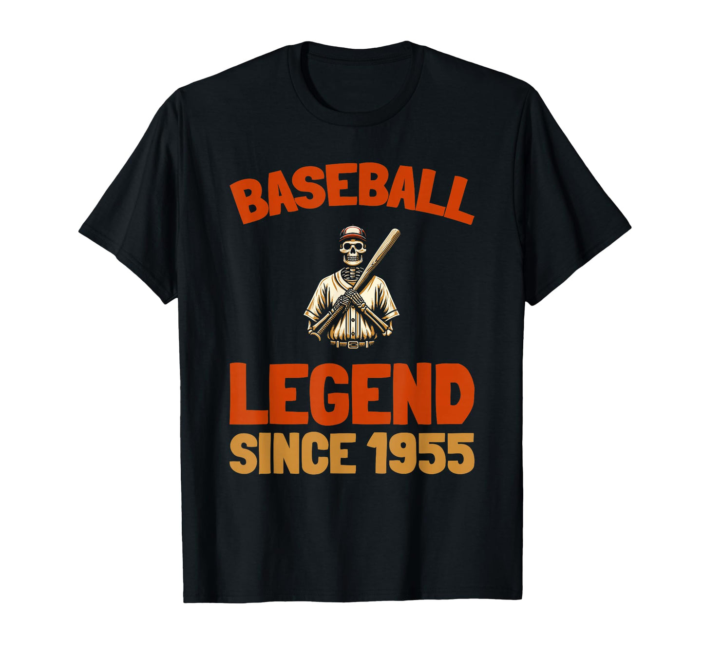 Born 1955 Baseballer Baseball T-Shirt - Casual Everyday Wear for Adults - T-Shirt, Sweatshirt, Hoodie