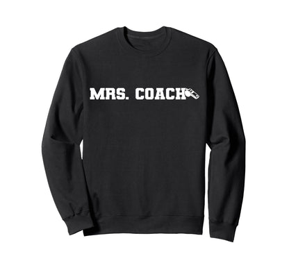 Mrs Coach Funny Football Basketball Sweatshirt - Trendy Graphic Unisex - T-Shirt, Sweatshirt, Hoodie