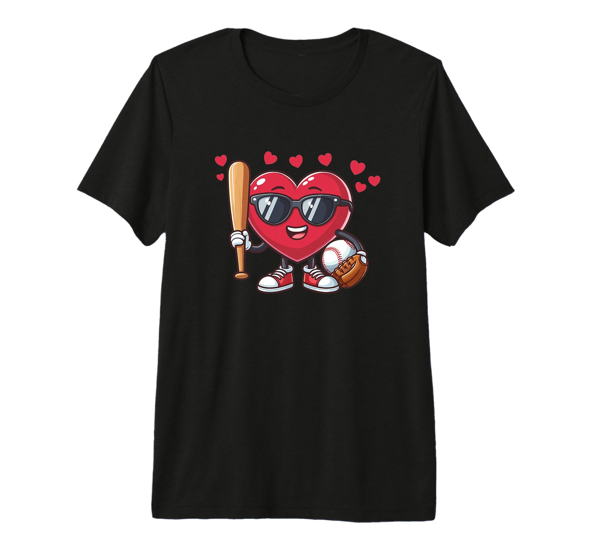 Baseball Valentines Day Funny Baseball T-Shirt - Graphic Print for Adults - T-Shirt, Sweatshirt, Hoodie