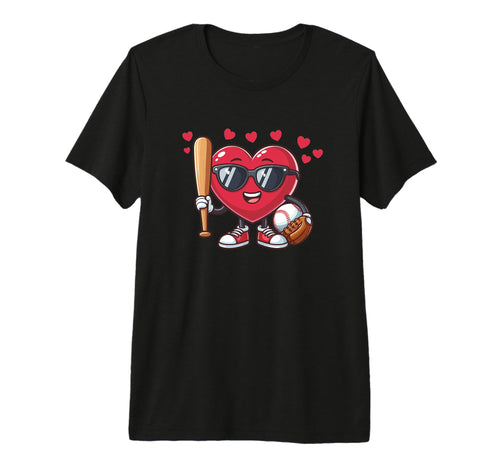 Baseball Valentines Day Funny Baseball T-Shirt - Graphic Print for Adults - T-Shirt, Sweatshirt, Hoodie