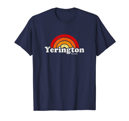 Yerington Nevada Nv 70S Rainbow T-Shirt - Graphic Print Men Women - T-Shirt, Sweatshirt, Hoodie