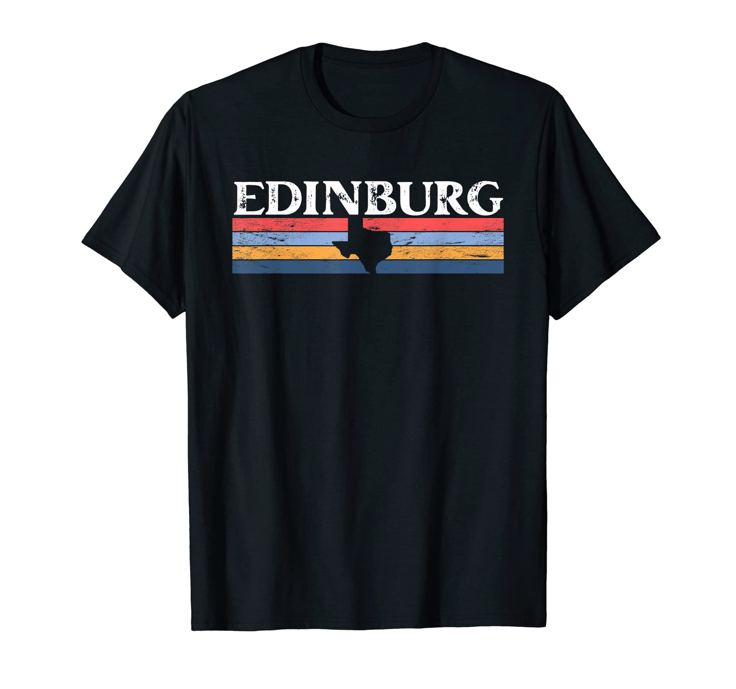 Edinburg Texas Tx Stripes State T-Shirt - Casual Everyday Wear Men Women - T-Shirt, Sweatshirt, Hoodie