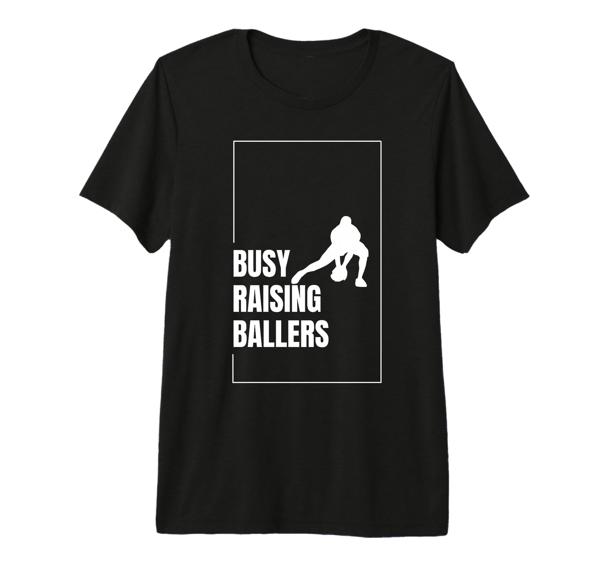 Funny Baseball Quotes Busy Raising T-Shirt - Minimalist Print Unisex - T-Shirt, Sweatshirt, Hoodie