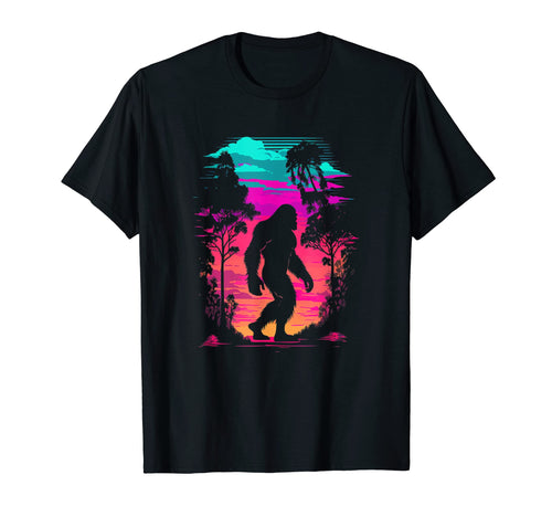 Bigfoot Vaporwave Aesthetic T-Shirt - Custom Art Print for Adults - T-Shirt, Sweatshirt, Hoodie