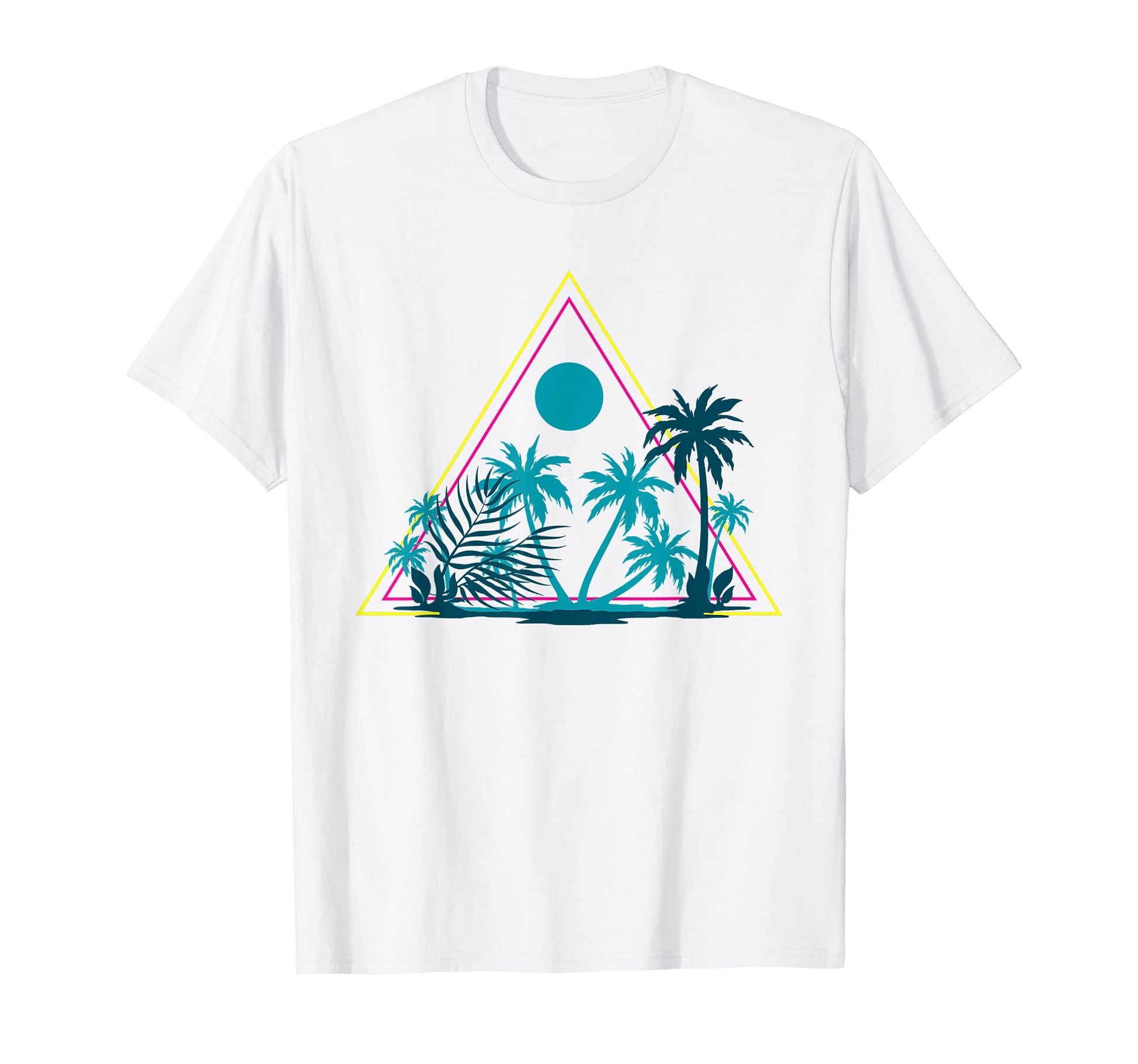 Palm Trees 80S Vaporwave Aesthetic T-Shirt - Novelty Apparel Men Women - T-Shirt, Sweatshirt, Hoodie
