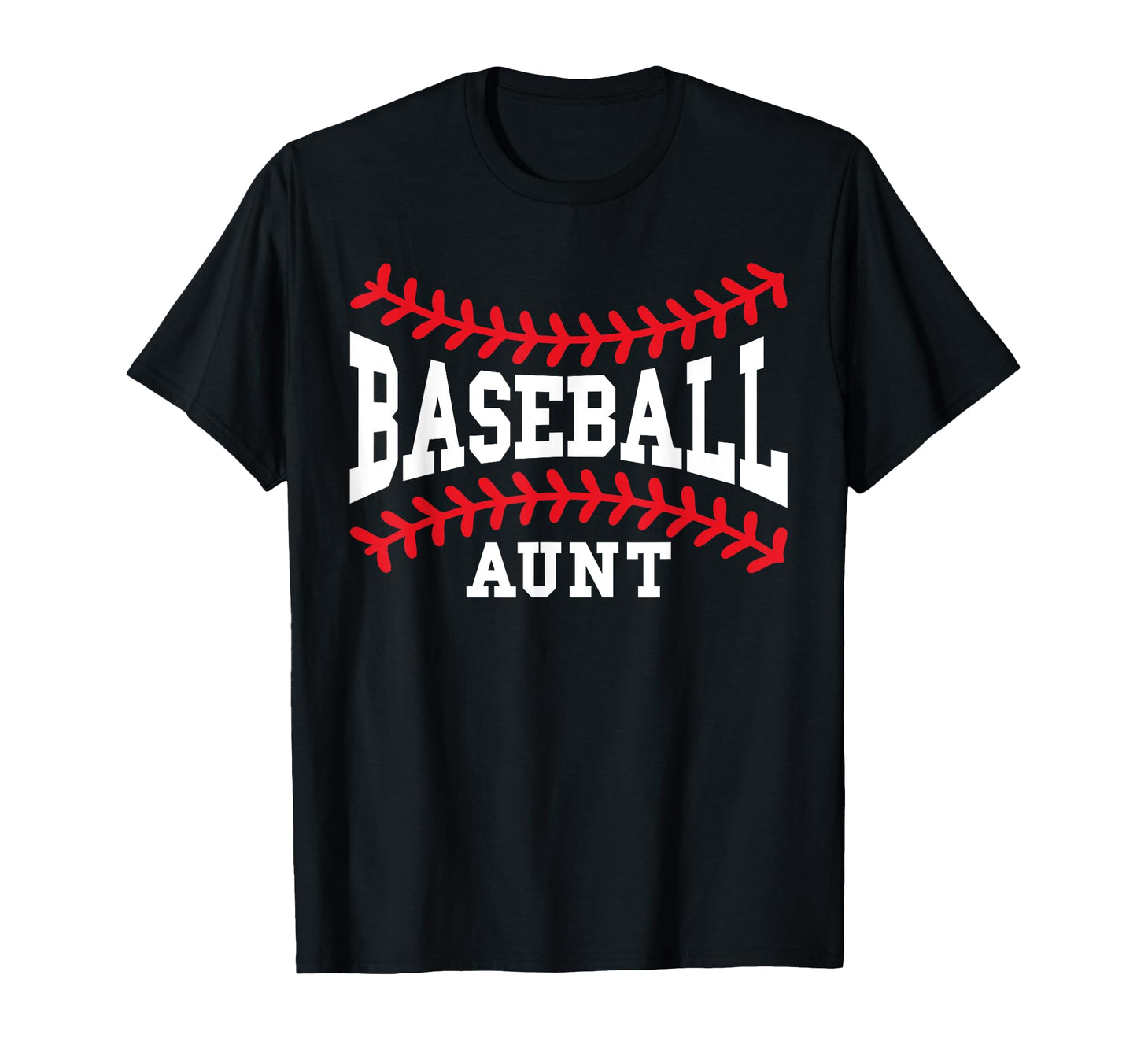 Baseball Aunt Laces Little League Fan T-Shirt - Graphic Print for Adults - T-Shirt, Sweatshirt, Hoodie