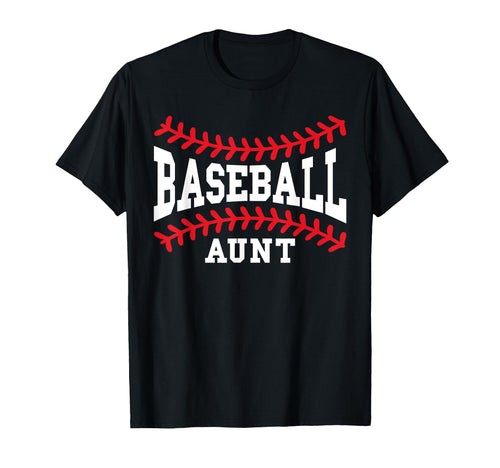 Baseball Aunt Laces Little League Fan T-Shirt - Graphic Print for Adults - T-Shirt, Sweatshirt, Hoodie