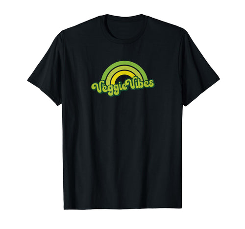 Veggie Vibes 70S 80S Green T-Shirt - Casual Everyday Wear for Adults - T-Shirt, Sweatshirt, Hoodie