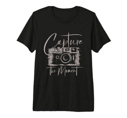 Capture Moment Photography Camera T-Shirt - Streetwear Style Men Women - T-Shirt, Sweatshirt, Hoodie