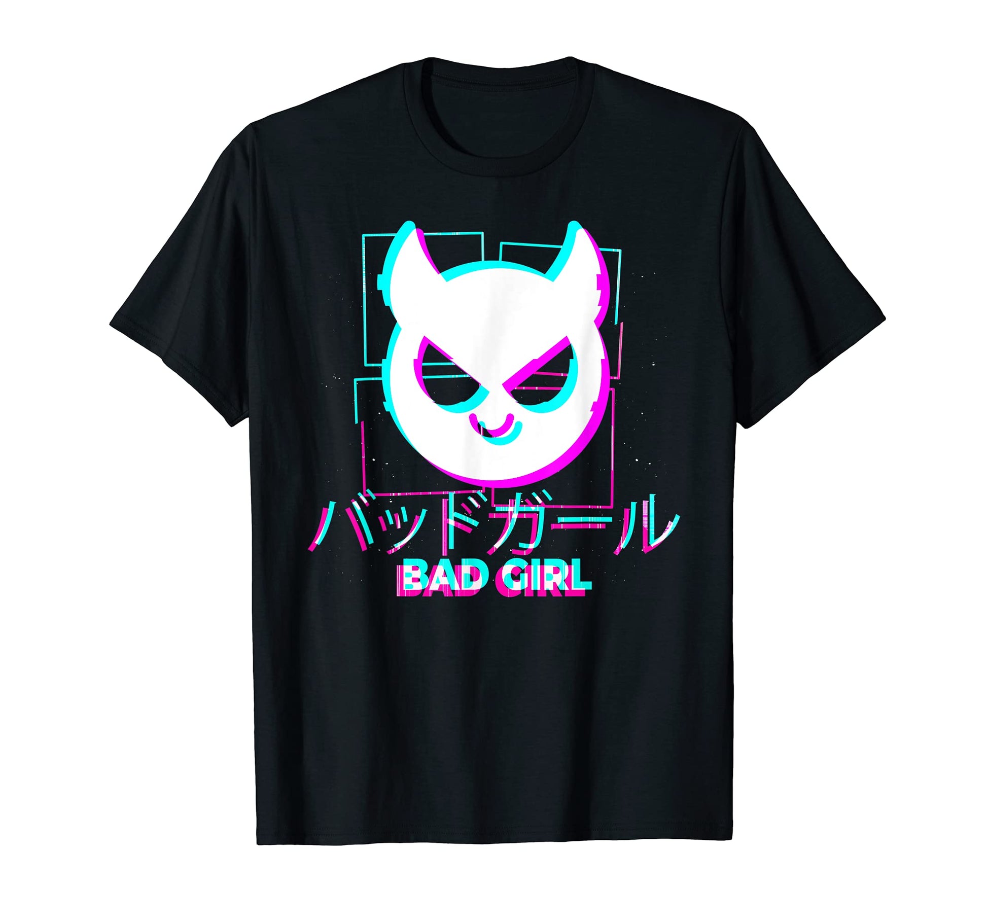 Japanese Glitch Bad Anime Aesthetic T-Shirt - Unique Graphic Men Women - T-Shirt, Sweatshirt, Hoodie