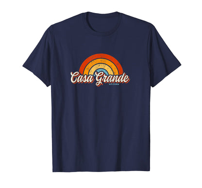 Casa Grande Arizona Az Rainbow 70S T-Shirt - Graphic Print Men Women - T-Shirt, Sweatshirt, Hoodie