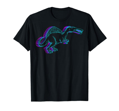 Spinosaurus Dinosaur Vaporwave T-Shirt - Graphic Print Men Women - T-Shirt, Sweatshirt, Hoodie