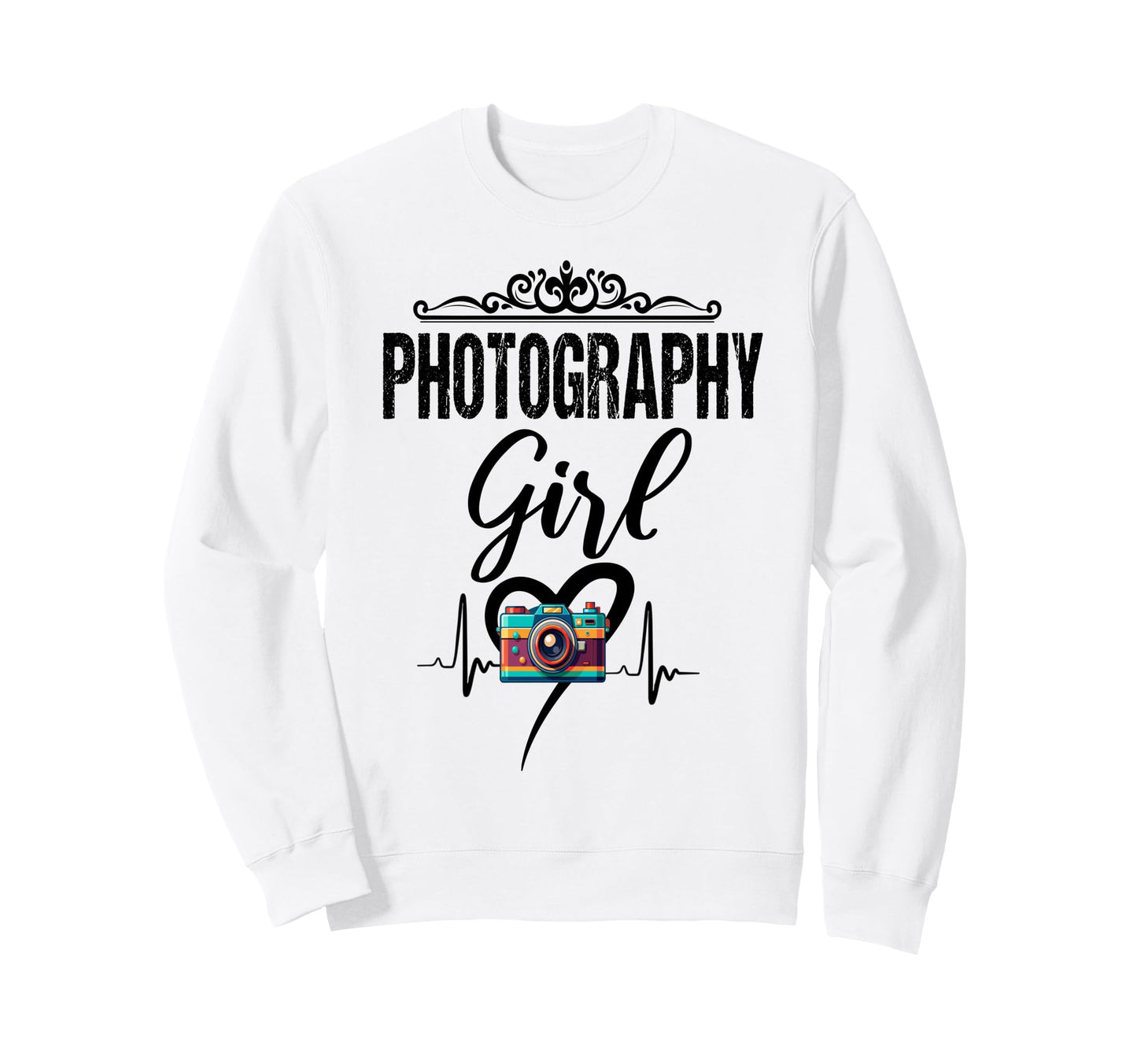 Womens Funny Photographer Camera Sweatshirt - Streetwear Style Men Women - T-Shirt, Sweatshirt, Hoodie