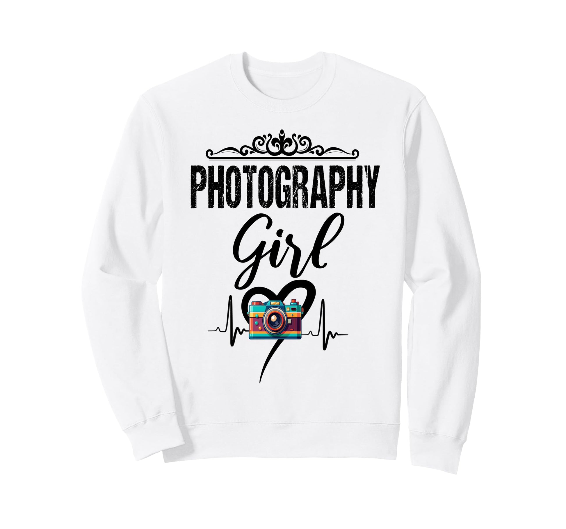 Womens Funny Photographer Camera Sweatshirt - Streetwear Style Men Women - T-Shirt, Sweatshirt, Hoodie