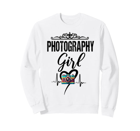 Womens Funny Photographer Camera Sweatshirt - Streetwear Style Men Women - T-Shirt, Sweatshirt, Hoodie