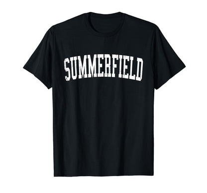 Summerfield Md Distressed White T-Shirt - Fun Novelty Design for Adults - T-Shirt, Sweatshirt, Hoodie