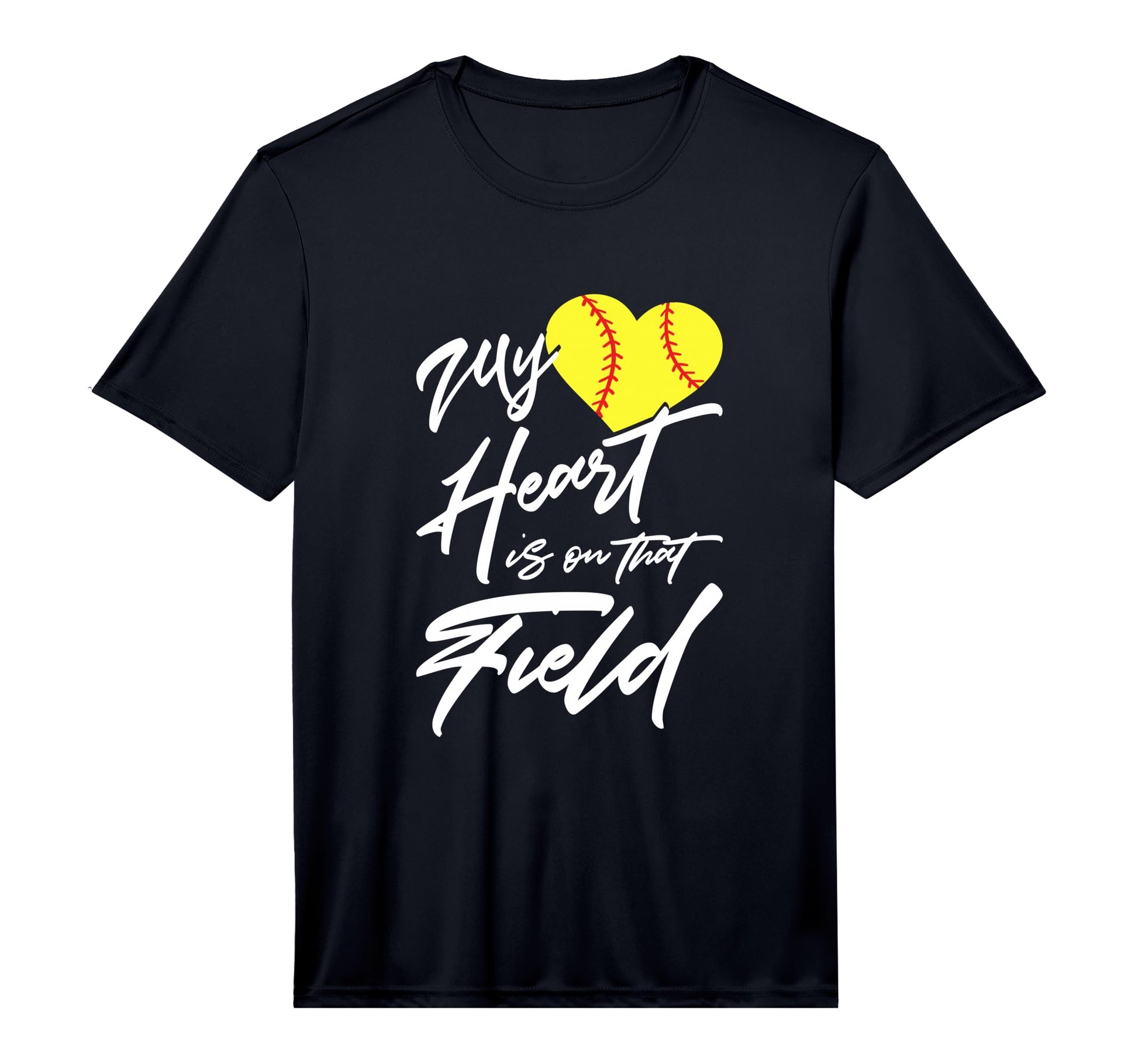 Mens My Heart Is That Field Baseball T-Shirt - Aesthetic Graphic Men Women - T-Shirt, Sweatshirt, Hoodie