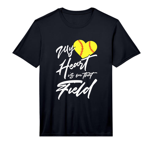 Mens My Heart Is That Field Baseball T-Shirt - Aesthetic Graphic Men Women - T-Shirt, Sweatshirt, Hoodie