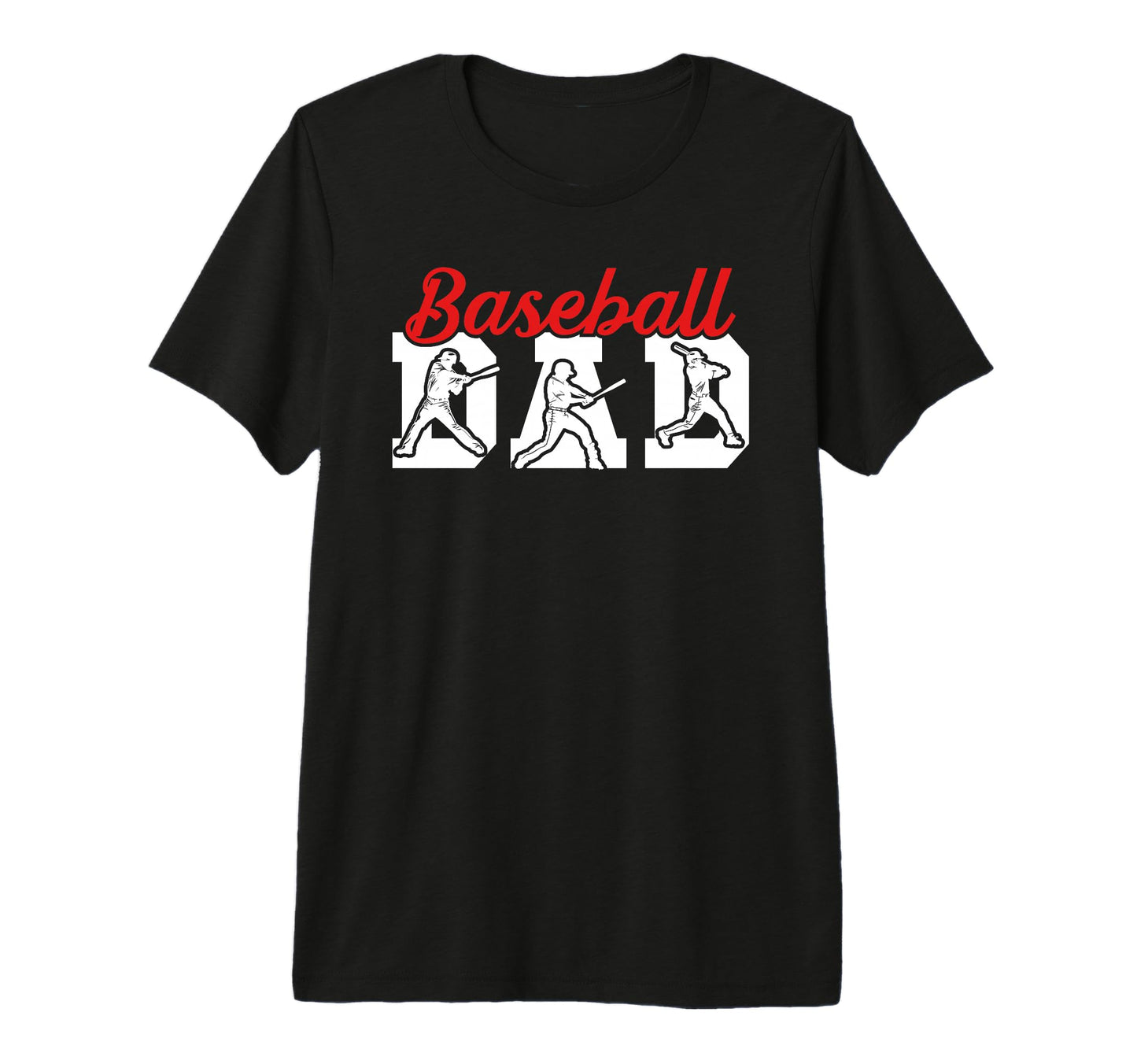 Mens Baseball Dad Proud Baseball T-Shirt - Minimalist Print for Adults - T-Shirt, Sweatshirt, Hoodie
