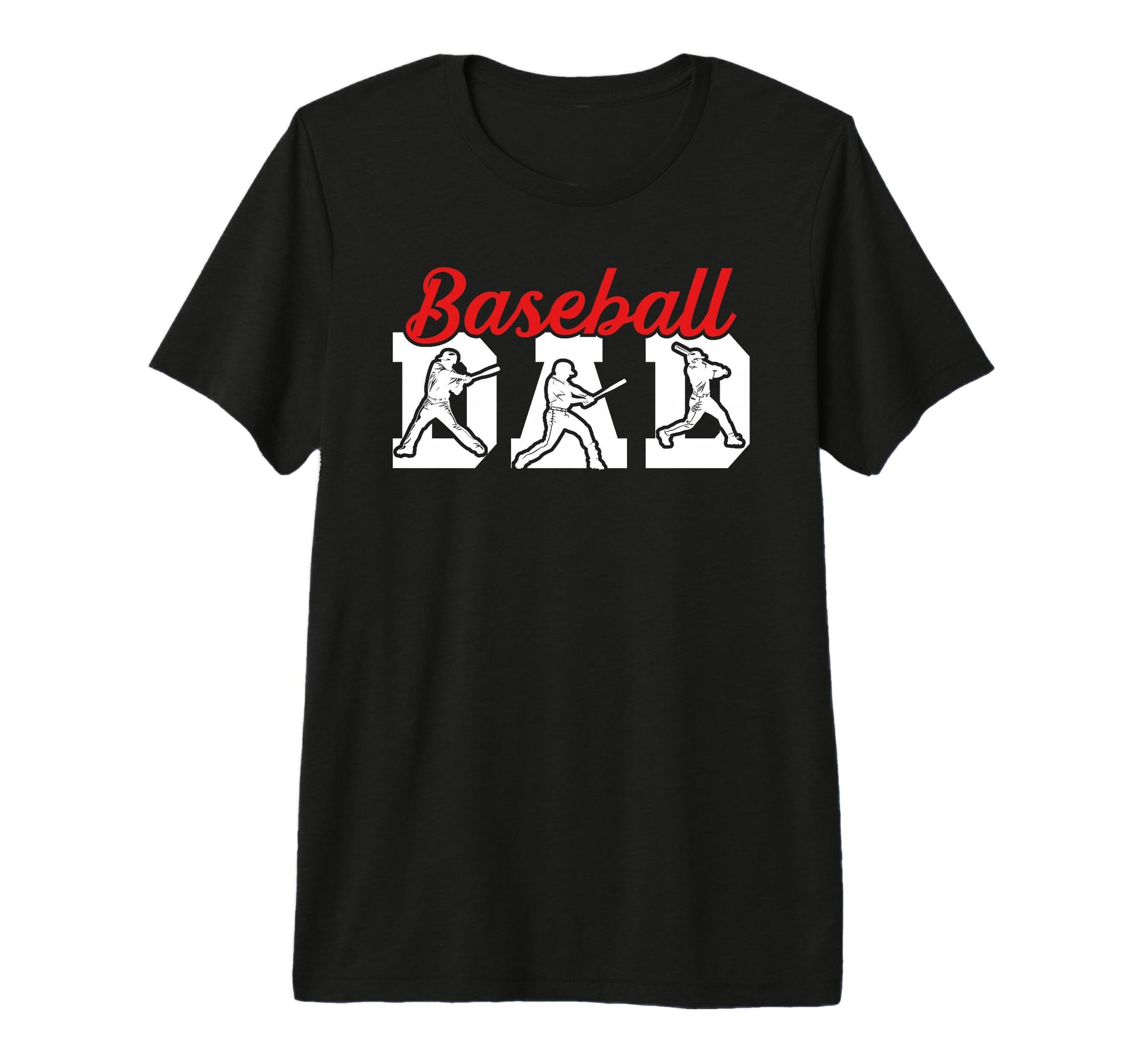 Mens Baseball Dad Proud Baseball T-Shirt - Minimalist Print for Adults - T-Shirt, Sweatshirt, Hoodie