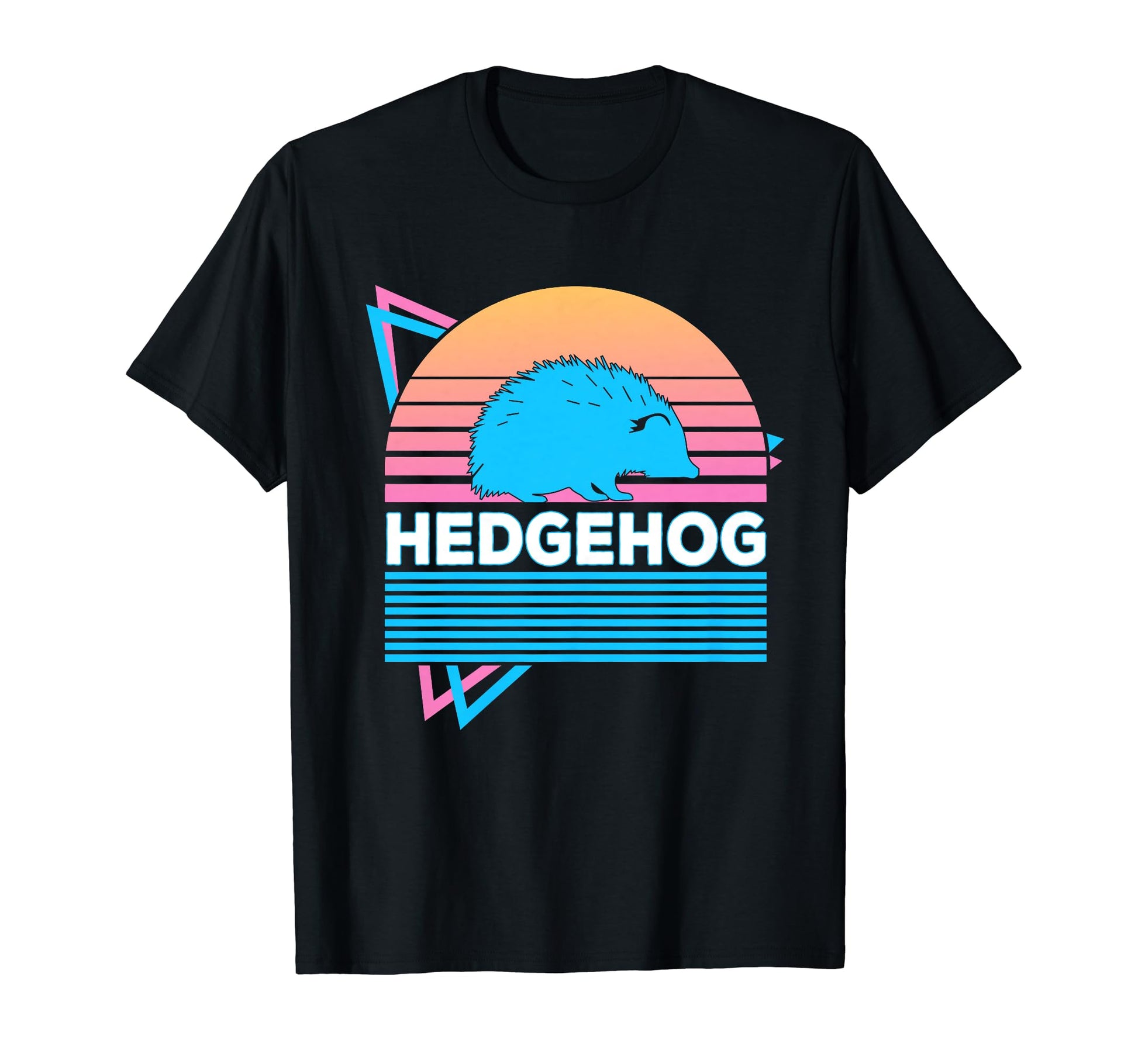 Hedgehog Vaporwave Aesthetic T-Shirt - Minimalist Print Men Women - T-Shirt, Sweatshirt, Hoodie