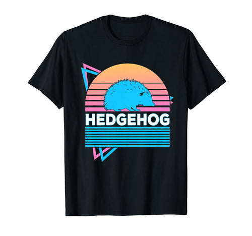 Hedgehog Vaporwave Aesthetic T-Shirt - Minimalist Print Men Women - T-Shirt, Sweatshirt, Hoodie