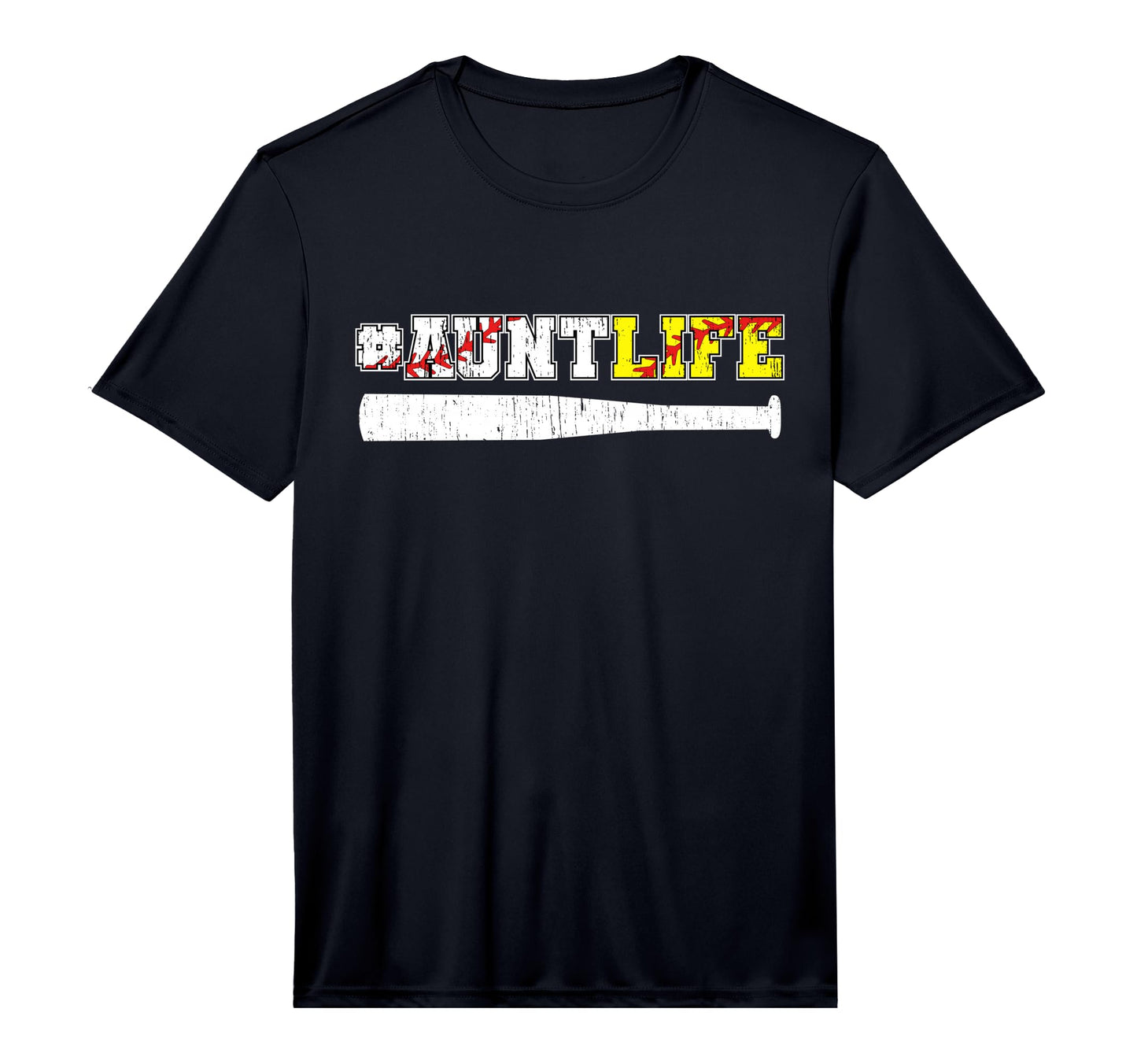 Mens Aunt Life Baseball Softball T-Shirt - Minimalist Print for Adults - T-Shirt, Sweatshirt, Hoodie