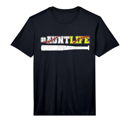 Mens Aunt Life Baseball Softball T-Shirt - Minimalist Print for Adults - T-Shirt, Sweatshirt, Hoodie