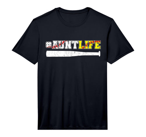 Mens Aunt Life Baseball Softball T-Shirt - Minimalist Print for Adults - T-Shirt, Sweatshirt, Hoodie
