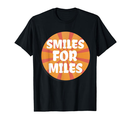 Smiles Miles Fun Positive Energy Yoga T-Shirt - Minimalist Print Men Women - T-Shirt, Sweatshirt, Hoodie