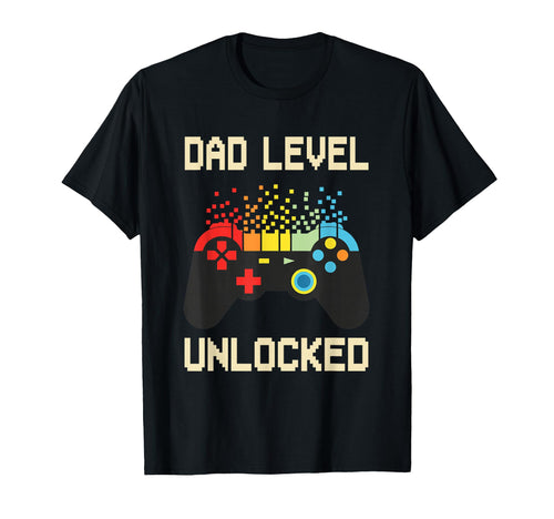 Dad Level Unlocked Funny New Dad T-Shirt - Fun Novelty Design for Adults - T-Shirt, Sweatshirt, Hoodie