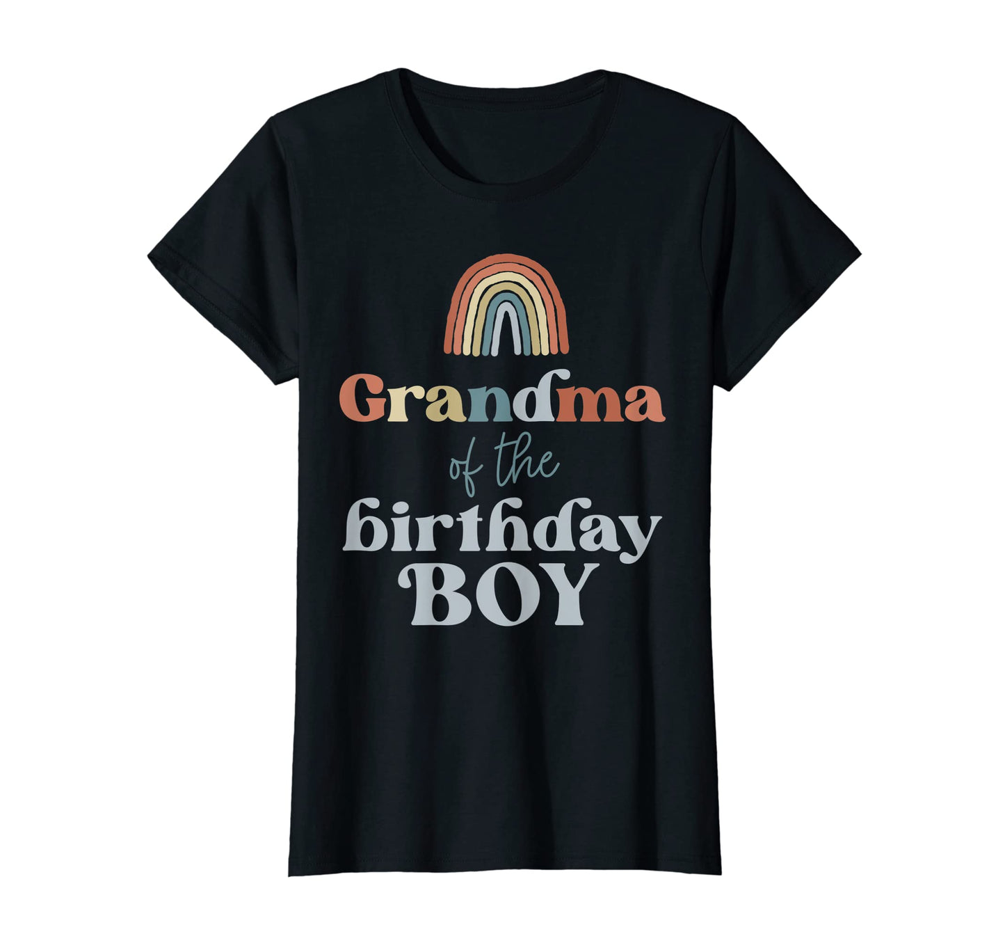 Womens Grandma Birthday Boho Rainbow T-Shirt - Unique Graphic for Adults - T-Shirt, Sweatshirt, Hoodie