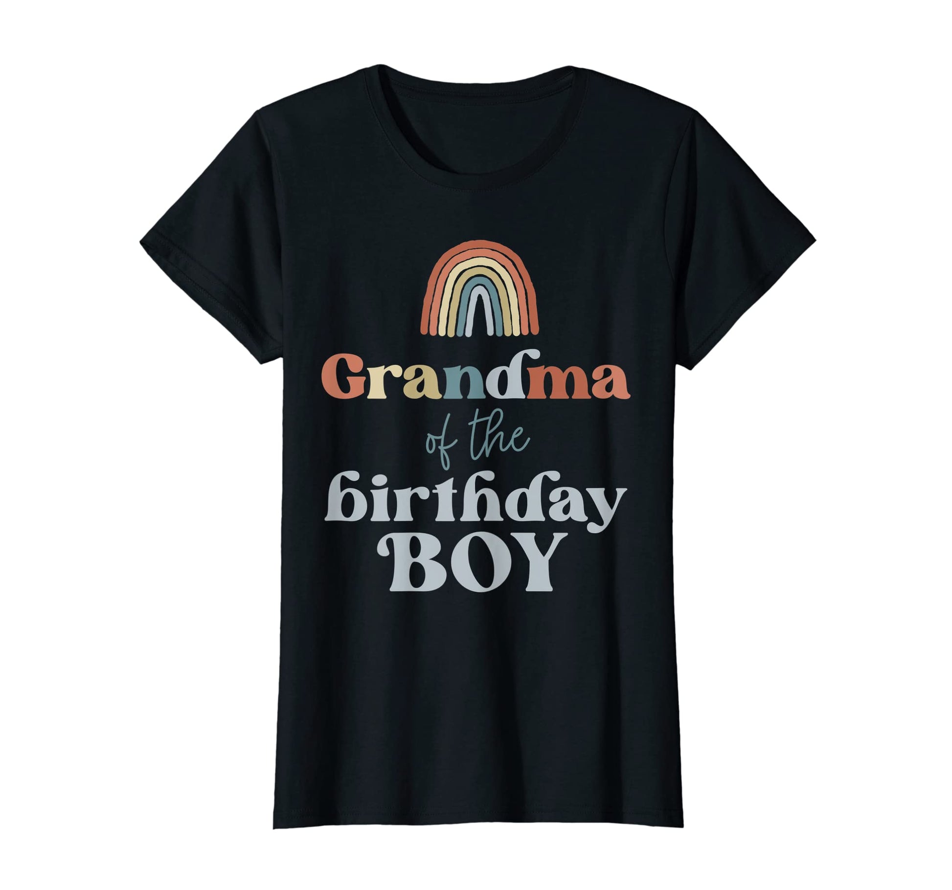 Womens Grandma Birthday Boho Rainbow T-Shirt - Unique Graphic for Adults - T-Shirt, Sweatshirt, Hoodie