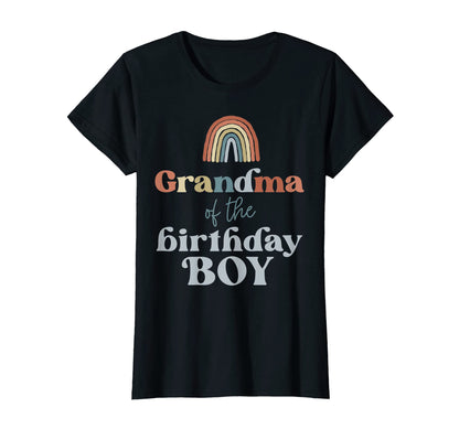 Womens Grandma Birthday Boho Rainbow T-Shirt - Unique Graphic for Adults - T-Shirt, Sweatshirt, Hoodie
