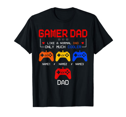 Gamer Dad Definition Much Cooler T-Shirt - Custom Art Print for Adults - T-Shirt, Sweatshirt, Hoodie