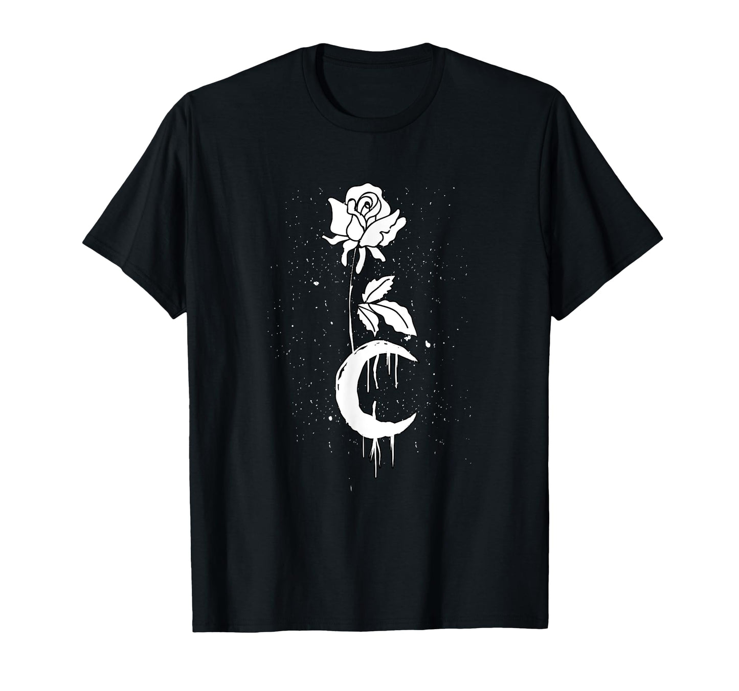 Moon Rose Occult Gothic Harajuku T-Shirt - Custom Art Print Men Women - T-Shirt, Sweatshirt, Hoodie