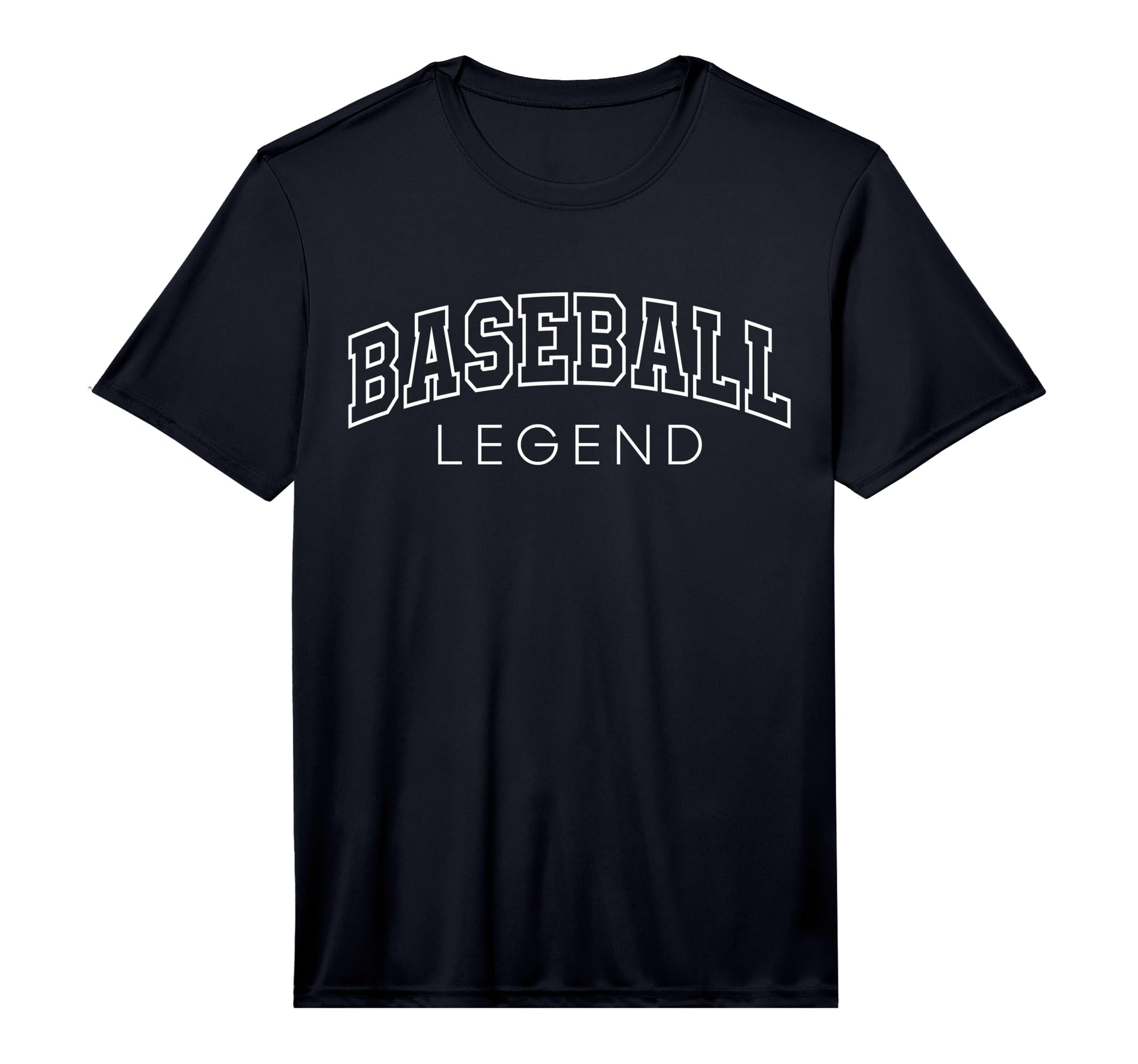 Baseball Legend Funny Athletic Lettering T-Shirt - Graphic Print Men Women - T-Shirt, Sweatshirt, Hoodie