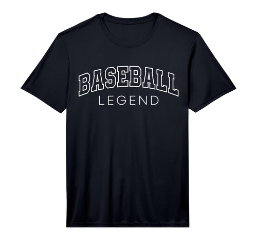 Baseball Legend Funny Athletic Lettering T-Shirt - Graphic Print Men Women - T-Shirt, Sweatshirt, Hoodie