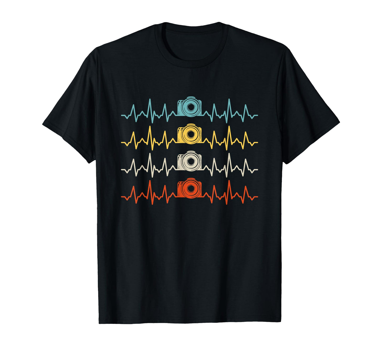 Heartbeat Photography Camera T-Shirt - Minimalist Print Men Women - T-Shirt, Sweatshirt, Hoodie