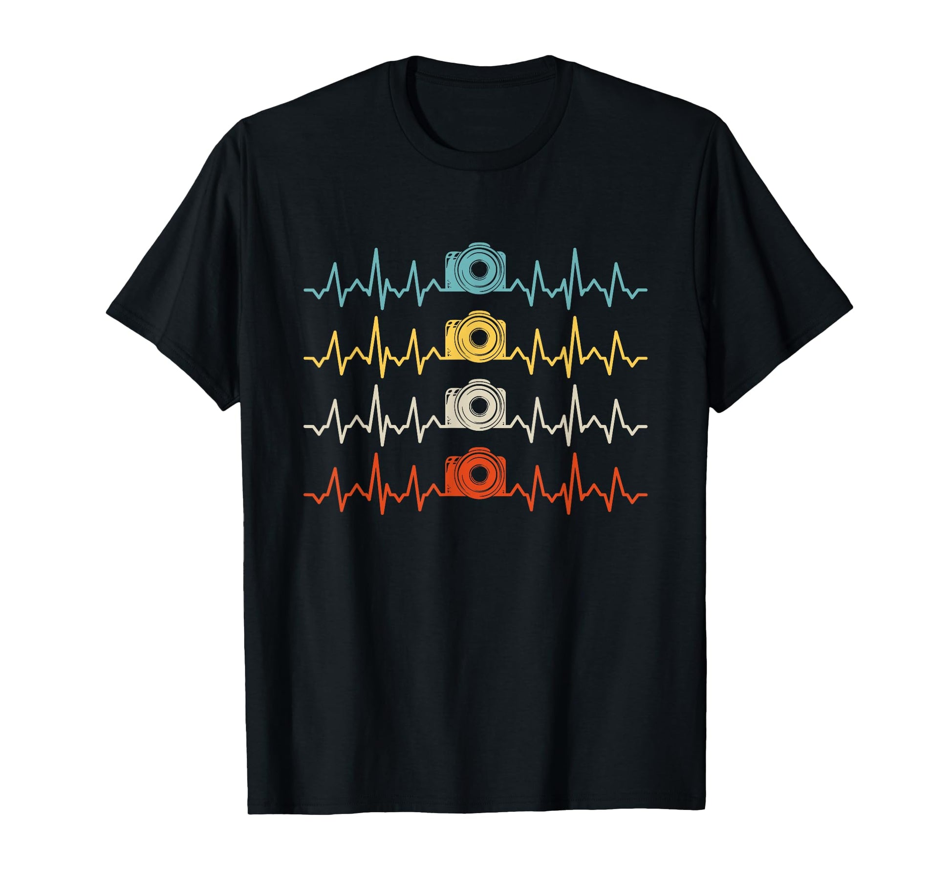 Heartbeat Photography Camera T-Shirt - Minimalist Print Men Women - T-Shirt, Sweatshirt, Hoodie
