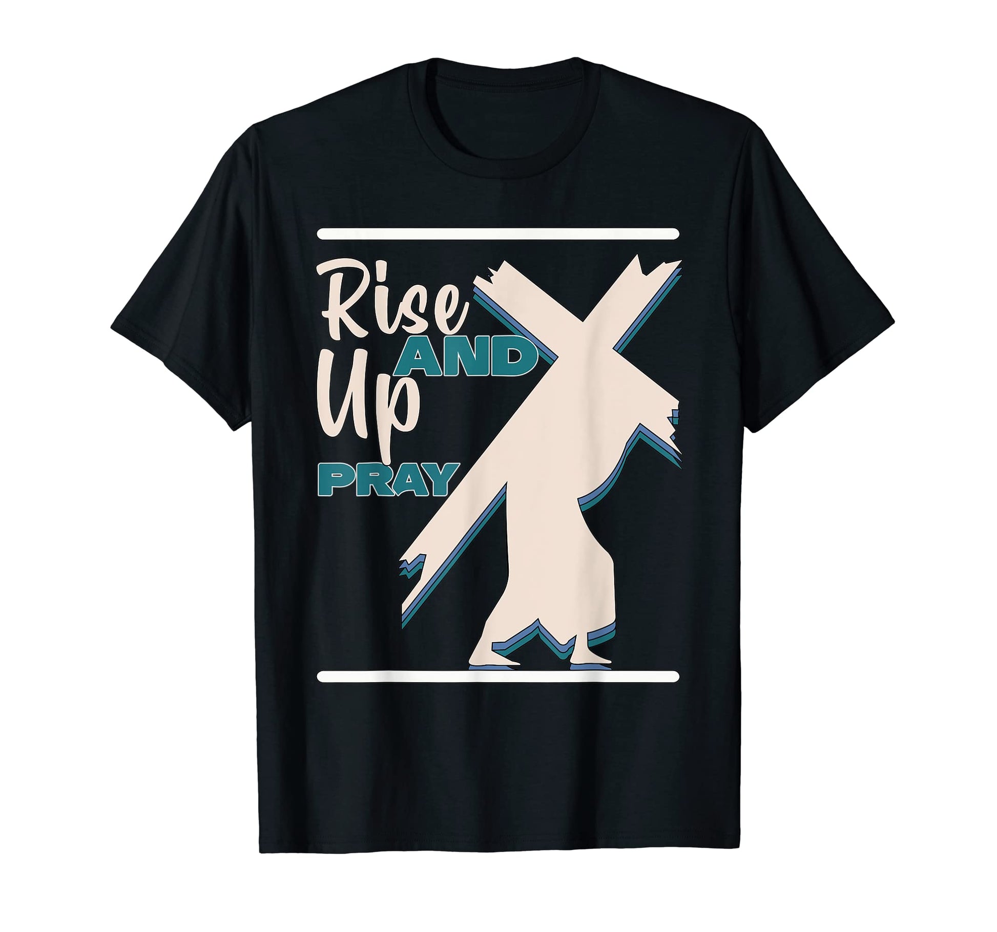 Happy Rise Up And Pray Boho Religious T-Shirt - Trendy Graphic Men Women - T-Shirt, Sweatshirt, Hoodie