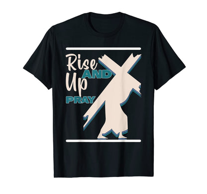 Happy Rise Up And Pray Boho Religious T-Shirt - Trendy Graphic Men Women - T-Shirt, Sweatshirt, Hoodie